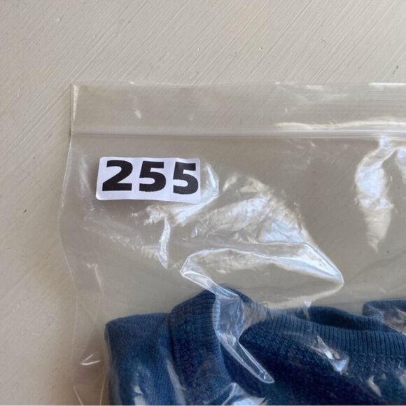 Vintage BOCA Cropped Sweatshirt Womans Large Blue Logo 100% Cotton Oversized 90s - Picture 15 of 16